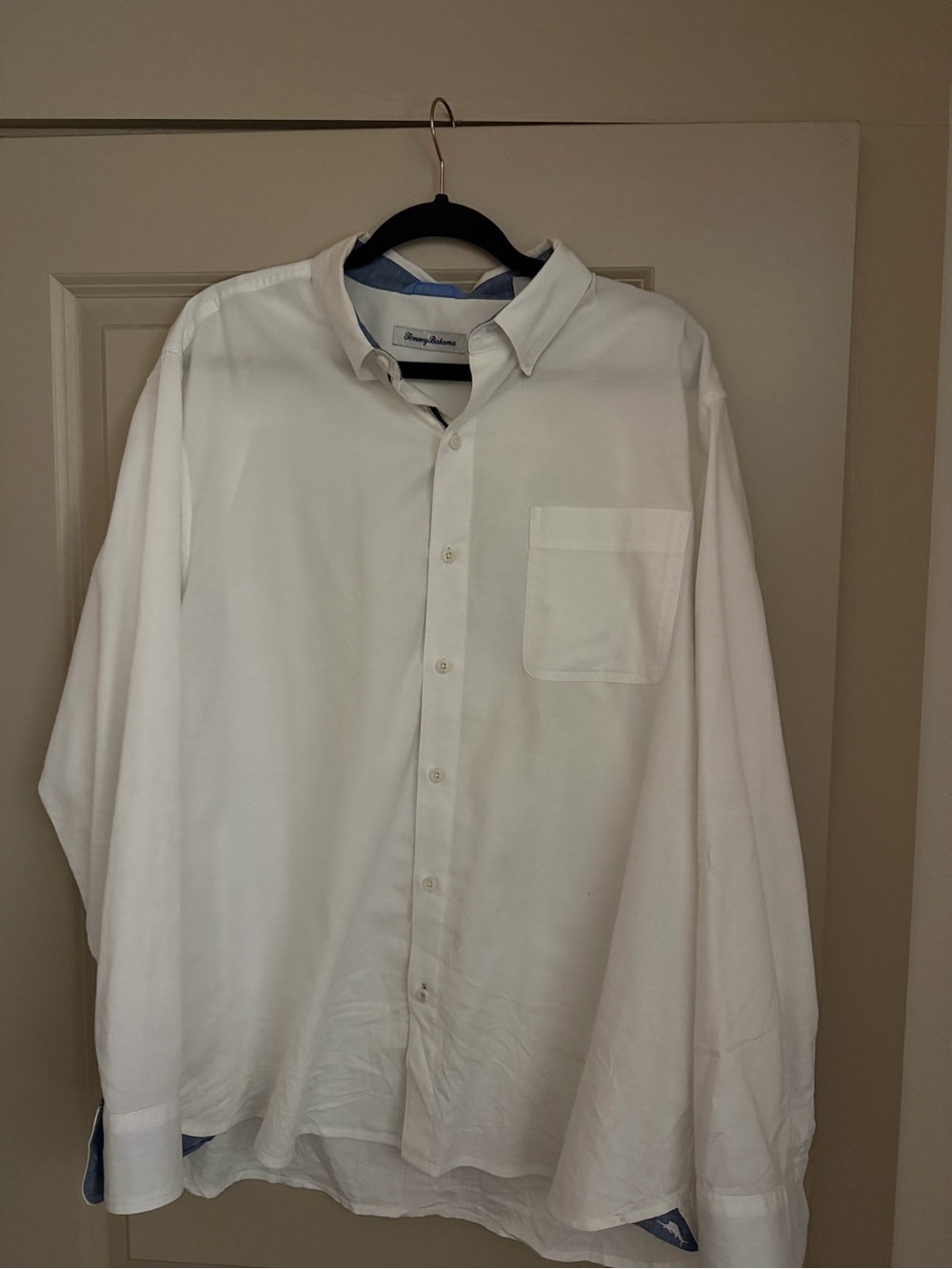 Tommy Bahama White Long-Sleeve Dress Shirt
